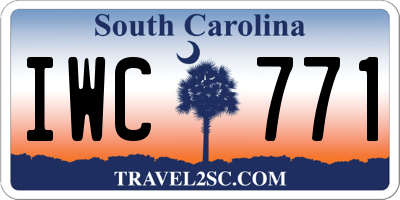 SC license plate IWC771
