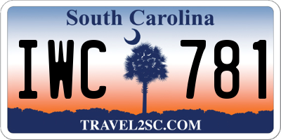SC license plate IWC781