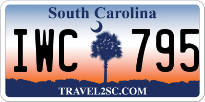SC license plate IWC795