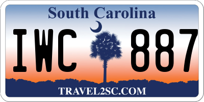 SC license plate IWC887