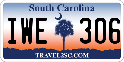 SC license plate IWE306