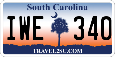 SC license plate IWE340