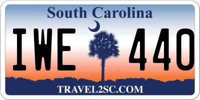 SC license plate IWE440