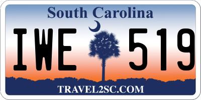 SC license plate IWE519