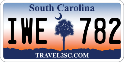 SC license plate IWE782