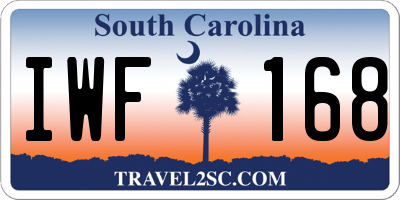 SC license plate IWF168