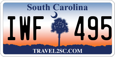 SC license plate IWF495