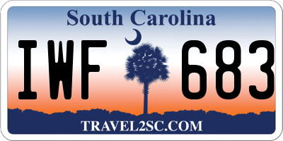 SC license plate IWF683