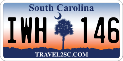 SC license plate IWH146