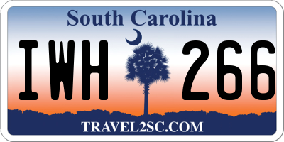 SC license plate IWH266