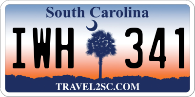 SC license plate IWH341