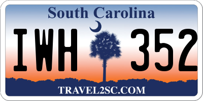 SC license plate IWH352