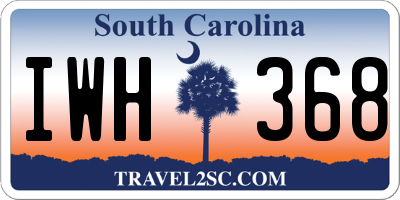 SC license plate IWH368