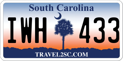 SC license plate IWH433