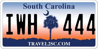 SC license plate IWH444