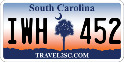 SC license plate IWH452