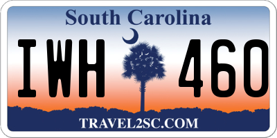 SC license plate IWH460