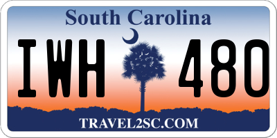 SC license plate IWH480