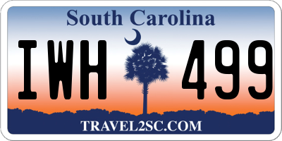 SC license plate IWH499