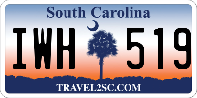 SC license plate IWH519