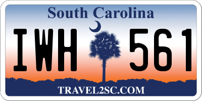 SC license plate IWH561