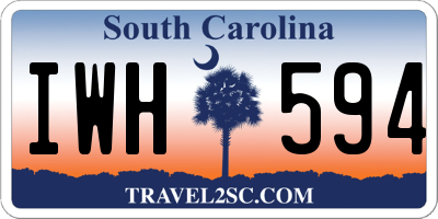 SC license plate IWH594
