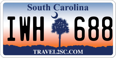SC license plate IWH688