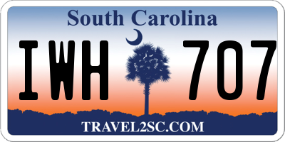 SC license plate IWH707