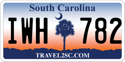 SC license plate IWH782