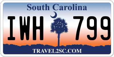 SC license plate IWH799