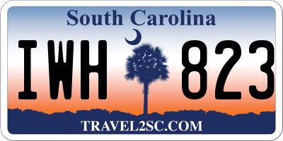 SC license plate IWH823