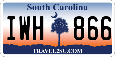 SC license plate IWH866