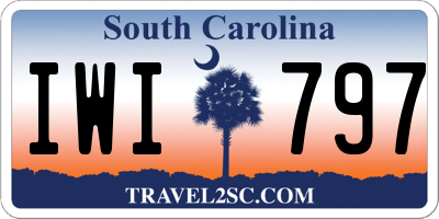 SC license plate IWI797