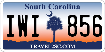 SC license plate IWI856