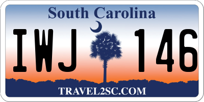 SC license plate IWJ146