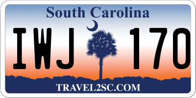 SC license plate IWJ170