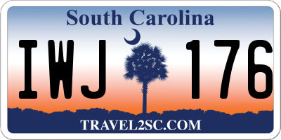 SC license plate IWJ176