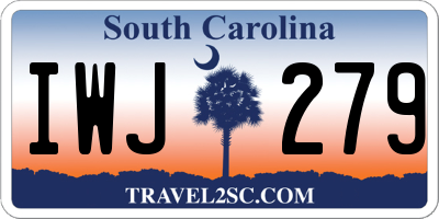 SC license plate IWJ279