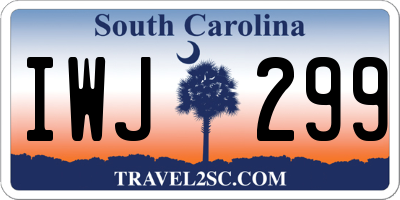 SC license plate IWJ299