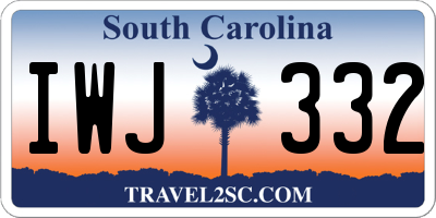 SC license plate IWJ332