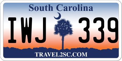 SC license plate IWJ339