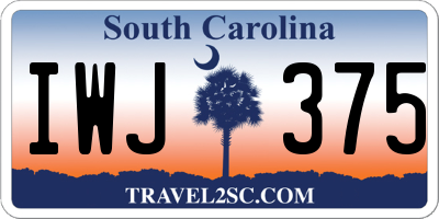 SC license plate IWJ375