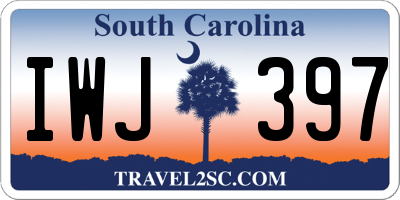 SC license plate IWJ397