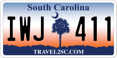 SC license plate IWJ411