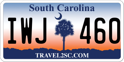 SC license plate IWJ460