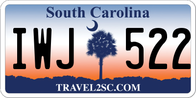 SC license plate IWJ522