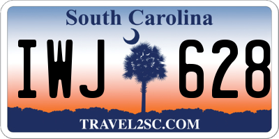 SC license plate IWJ628