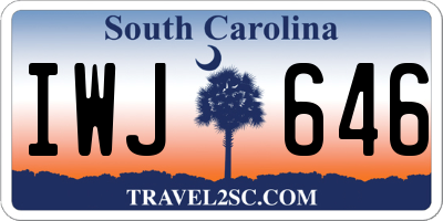 SC license plate IWJ646