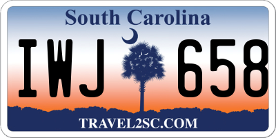 SC license plate IWJ658