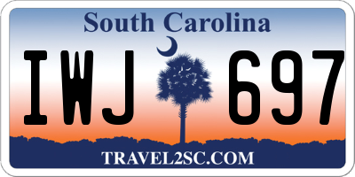SC license plate IWJ697